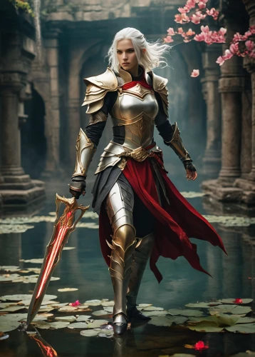 female warrior,joan of arc,male elf,swordswoman,paladin,warrior woman,crusader,silver arrow,the blonde in the river,fantasy warrior,templar,heroic fantasy,cullen skink,digital compositing,eufiliya,male character,tiber riven,witcher,valencia,lone warrior,Photography,Documentary Photography,Documentary Photography 01