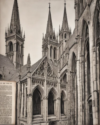 st mary's cathedral,nidaros cathedral,gothic architecture,gothic church,metz,the cathedral,reims,notre-dame,amiens,rouen,coventry,york minster,cathedral,st patrick's,st -salvator cathedral,minor basilica,13 august 1961,buttress,haunted cathedral,the black church,Photography,General,Realistic