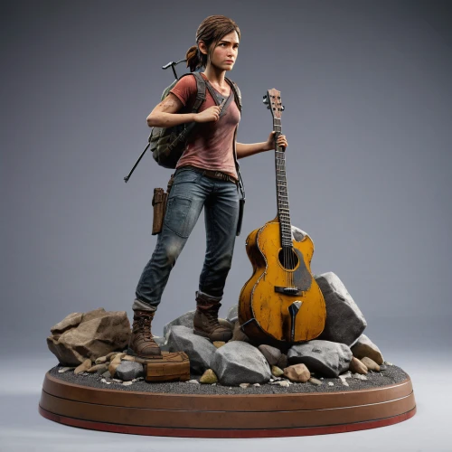 3d figure,miniature figure,figurine,game figure,croft,action figure,model train figure,actionfigure,miniature figures,allies sculpture,3d model,clay doll,diorama,itinerant musician,musician,mountain guide,sculpt,plastic model,clementine,violin woman,Photography,General,Realistic