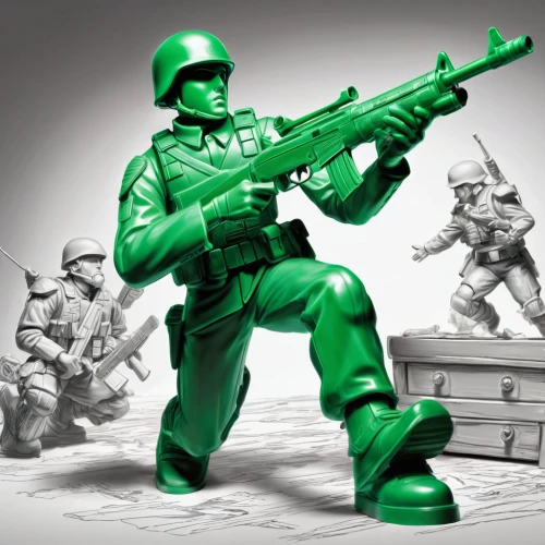 army men,patrol,federal army,cleanup,red army rifleman,infantry,collectible action figures,usmc,aaa,shield infantry,marine expeditionary unit,military organization,actionfigure,soldiers,armed forces,combat medic,the military,model kit,troop,eod,Illustration,Black and White,Black and White 30