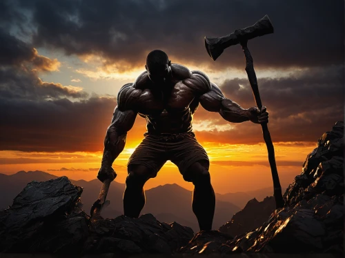 barbarian,god of thunder,cent,greyskull,heroic fantasy,spartan,cleanup,warlord,iron,he-man,superhero background,lone warrior,aaa,sparta,gladiator,digital compositing,the warrior,valhalla,warrior and orc,thanos,Conceptual Art,Sci-Fi,Sci-Fi 08