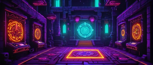 dungeon,hall of the fallen,ufo interior,space port,portal,ornate room,ancient city,80's design,portals,ruin,game room,arcades,nightclub,neon ghosts,metropolis,arcade,3d render,cyberpunk,the throne,citadel,Art,Classical Oil Painting,Classical Oil Painting 07