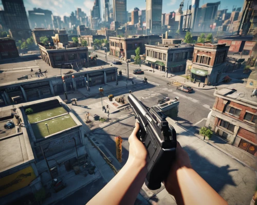 parkour,shooter game,city pigeon,vertigo,bike city,bird's eye view,bullet ride,tower pistol,first person,rooftops,topdown,rappelling,street canyon,flyover,above the city,videogames,free fire,city pigeons,velocity,zipline,Unique,3D,Panoramic