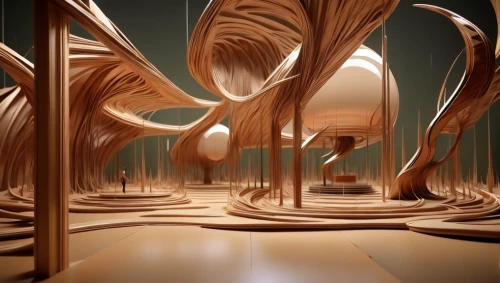 admer dune,mandelbulb,panoramical,futuristic art museum,fractal environment,shifting dunes,kinetic art,3d bicoin,fractalius,futuristic landscape,copper,neural pathways,dune,mushroom landscape,harp strings,meridians,shifting dune,red earth,chocolate shavings,fractal art