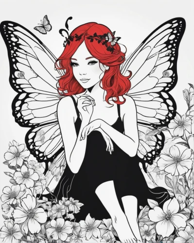 vanessa (butterfly),cupido (butterfly),red butterfly,flower fairy,butterflies,julia butterfly,angel line art,white butterflies,butterfly background,fae,little girl fairy,garden fairy,hesperia (butterfly),butterfly clip art,child fairy,butterfly,faerie,butterflay,faery,fairy,Illustration,Vector,Vector 01