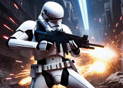 stormtrooper,cg artwork,republic,clone jesionolistny,laser guns,force,storm troops,edit icon,imperial,combat pistol shooting,aaa,empire,starwars,sw,star wars,patrol,mobile video game vector background,ea,cleanup,destroy,Illustration,Japanese style,Japanese Style 12