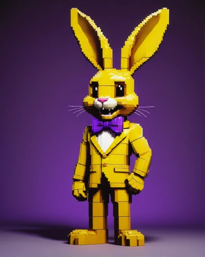 jackrabbit,jack rabbit,abra,wood rabbit,easter bunny,deco bunny,3d render,3d rendered,easter theme,rabbit,3d model,3d figure,pixaba,bunny,easter-colors,lego,no ear bunny,cinema 4d,gold and purple,easter easter egg,Art,Classical Oil Painting,Classical Oil Painting 28