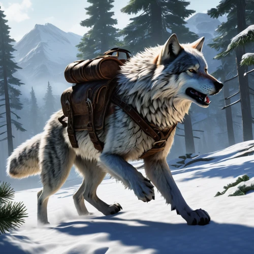 wolf hunting,wolfdog,european wolf,gray wolf,wolf,wolves,howling wolf,two wolves,saarloos wolfdog,wolf couple,constellation wolf,howl,wolf bob,canidae,west siberian laika,wolf pack,werewolves,canis lupus,tamaskan dog,tyrolean hound,Illustration,American Style,American Style 06