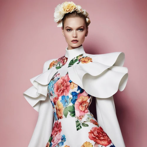 floral dress,floral,vintage floral,floral japanese,vogue,tilda,flower wall en,kimono,suit of the snow maiden,colorful floral,hanbok,flowery,folk costume,flower fabric,vanity fair,lily-rose melody depp,magnolia,russian folk style,girl in flowers,fashion illustration,Photography,Fashion Photography,Fashion Photography 01