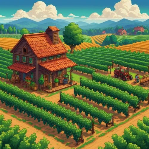 vineyards,vineyard,farm landscape,fruit fields,grape plantation,apple plantation,organic farm,wine country,wine-growing area,farm background,grape vines,napa valley,farms,farmstead,vegetable field,orchards,napa,farmlands,vegetables landscape,agricultural,Illustration,Children,Children 05