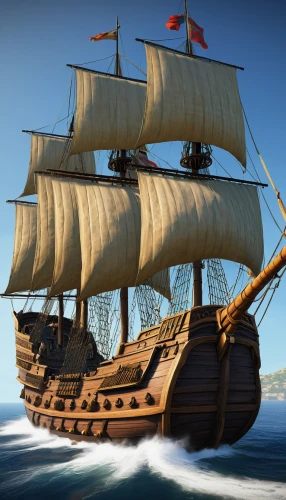 galleon ship,trireme,east indiaman,full-rigged ship,caravel,sea sailing ship,barquentine,sail ship,galleon,ship replica,sloop-of-war,mayflower,steam frigate,sailing ship,manila galleon,training ship,carrack,longship,tallship,victory ship,Art,Classical Oil Painting,Classical Oil Painting 33