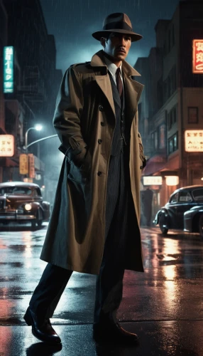 detective,film noir,private investigator,overcoat,smooth criminal,spy visual,al capone,inspector,spy-glass,rorschach,kingpin,investigator,mafia,black city,spy,trench coat,casablanca,fedora,riddler,chinatown,Illustration,Japanese style,Japanese Style 12