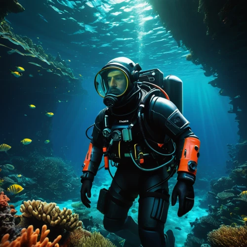 aquanaut,underwater diving,scuba,scuba diving,divemaster,underwater background,diving equipment,deep sea diving,ocean underwater,diving helmet,dry suit,underwater landscape,ocean floor,diving mask,undersea,dive computer,sea life underwater,under the water,buoyancy compensator,under water,Photography,Artistic Photography,Artistic Photography 10