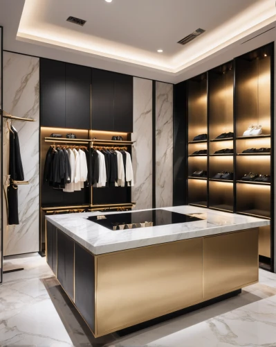 walk-in closet,cabinetry,dark cabinetry,closet,dark cabinets,wardrobe,gold bar shop,cabinets,interior modern design,interior design,luxury home interior,kitchen shop,search interior solutions,modern style,modern kitchen interior,women's closet,gold shop,under-cabinet lighting,pantry,modern decor,Photography,General,Realistic