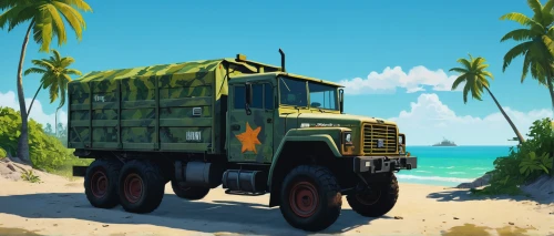 long cargo truck,beach defence,kamaz,land vehicle,artillery tractor,m35 2½-ton cargo truck,cargo,military vehicle,tank truck,logging truck,new vehicle,rust truck,gaz-53,south seas,scrap truck,cuba background,kei truck,camper on the beach,the green coconut,russian truck,Conceptual Art,Daily,Daily 29