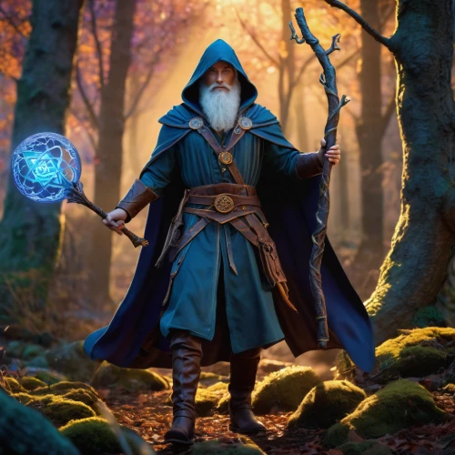 wizard,the wizard,gandalf,fantasy picture,magus,mage,summoner,druid,fantasy art,digital compositing,the wanderer,fantasy portrait,mundi,dodge warlock,quarterstaff,male elf,druid grove,monk,druid stone,wizards,Conceptual Art,Daily,Daily 13