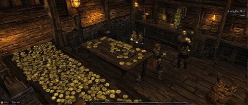 apothecary,gold bar shop,gold shop,tavern,massively multiplayer online role-playing game,candlemaker,gold bars,devilwood,hoard,ingots,stockpile,cheese sales,wine barrels,gold bullion,mead,brandy shop,gold mine,chicken farm,wine tavern,gold mining,Illustration,Abstract Fantasy,Abstract Fantasy 14