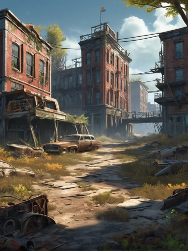 wasteland,post-apocalyptic landscape,ship yard,salvage yard,post apocalyptic,lostplace,junkyard,shipyard,lost place,industrial landscape,slums,fallout4,industrial ruin,scrapyard,abandoned places,abandoned,scrap yard,destroyed city,ghost town,urban landscape,Unique,Design,Logo Design
