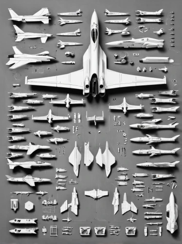 model kit,model aircraft,fighter aircraft,fighter jet,model airplane,f a-18c,tail fins,toy airplane,kai t-50 golden eagle,spaceplane,vought f-8 crusader,rows of planes,aerospace engineering,supersonic aircraft,aircraft carrier,supercarrier,space shuttle,space ship model,boeing f a-18 hornet,northrop yf-23,Unique,Design,Knolling
