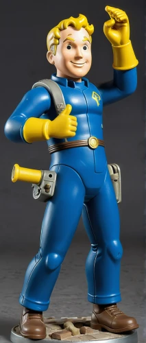 blue-collar worker,game figure,3d figure,plumber,fallout4,mini e,repairman,actionfigure,smurf figure,sales man,action figure,steel man,figurine,3d man,fallout,tradesman,revoltech,advertising figure,collectible action figures,construction set toy,Unique,3D,Garage Kits