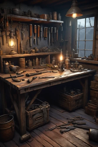 apothecary,workbench,tinsmith,blacksmith,gunsmith,victorian kitchen,kitchen interior,the kitchen,tavern,candlemaker,butcher shop,kitchen,knife kitchen,merchant,collected game assets,kitchen shop,woodwork,cookery,big kitchen,music chest,Illustration,Retro,Retro 19