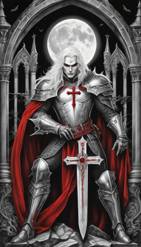 templar,crusader,st george,nuncio,carpathian,blood icon,god of thunder,benediction of god the father,god the father,kneel,the order of cistercians,the archangel,christdorn,christian,priesthood,excalibur,god,bishop,lord,archimandrite,Illustration,Black and White,Black and White 30