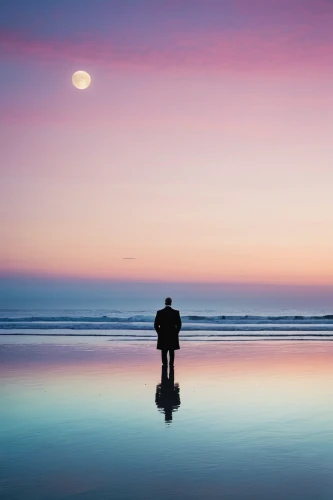 man at the sea,meditate,tranquility,inner peace,self hypnosis,meditation,spaciousness,mindfulness,contemplation,calm waters,vipassana,calm water,loneliness,solitude,contemplative,self-reflection,peacefulness,zen,contemplate,reflect,Photography,General,Realistic