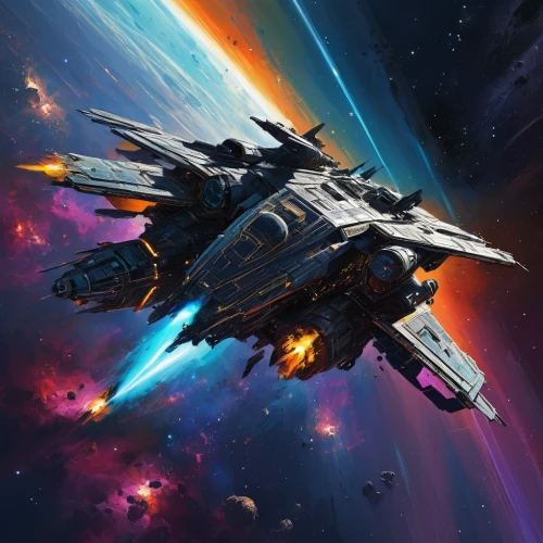 dreadnought,fast space cruiser,battlecruiser,carrack,cg artwork,sci fiction illustration,victory ship,space ships,vulcania,star ship,ship releases,game illustration,space art,starship,federation,shuttle,vulcan,spacecraft,asteroid,space ship,Conceptual Art,Sci-Fi,Sci-Fi 01