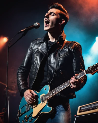 epiphone,rock 'n' roll,leather jacket,rocker,rock concert,guitar amplifier,rock and roll,lead guitarist,rock'n roll,musikmesse,rock music,electric guitar,rock cod,amplification,microphone stand,rock n roll,amplifier,guitor,guitarist,thunderbird,Conceptual Art,Fantasy,Fantasy 11