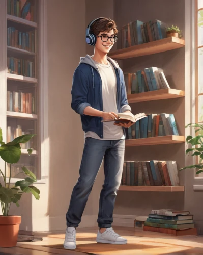 bookworm,librarian,girl studying,sci fiction illustration,child with a book,cg artwork,coffee and books,student,author,kids illustration,bookshelves,study,male poses for drawing,books,bookcase,library book,academic,library,tutor,reading,Unique,Design,Character Design