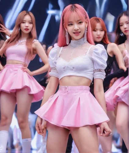 barbie doll,winner joy,korean fan dance,yeonsan hong,sujeonggwa,sakura,concert dance,miso,color pink white,gyeonggi do,girl group,cube background,hojuela,joy,doll's facial features,dance performance,songpyeon,solar,choreography,rv,Photography,General,Natural