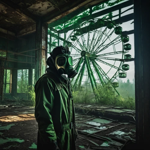 chernobyl,urbex,pripyat,abandoned places,lost places,lost place,asylum,abandoned place,gas mask,chemical plant,abandoned factory,abandoned,post apocalyptic,contamination,quarantine,lostplace,derelict,respirator,abandoned train station,jigsaw,Illustration,Paper based,Paper Based 15