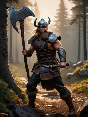 barbarian,viking,norse,dane axe,cent,woodsman,vikings,axe,nördlinger ries,sparta,valhalla,throwing axe,odin,god of thunder,raider,massively multiplayer online role-playing game,nordic bear,spartan,butcher ax,splitting maul,Conceptual Art,Oil color,Oil Color 06