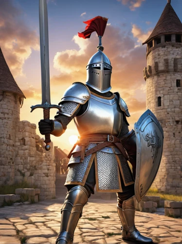 castleguard,knight armor,wall,crusader,joan of arc,heavy armour,knight,massively multiplayer online role-playing game,knight festival,paladin,armored,bach knights castle,armour,centurion,medieval,iron mask hero,armored animal,knight tent,patrol,king arthur,Illustration,Abstract Fantasy,Abstract Fantasy 23