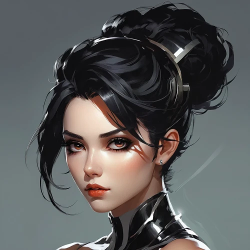 geisha,mulan,fantasy portrait,geisha girl,widowmaker,widow,digital painting,girl portrait,vector girl,katana,bun cha,widow flower,pompadour,cosmetic,oriental girl,oriental princess,custom portrait,romantic portrait,cosmetic brush,updo,Conceptual Art,Fantasy,Fantasy 06