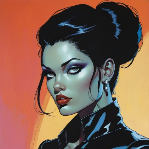 widow,widowmaker,vampira,catwoman,vampire woman,vampire lady,femme fatale,detail shot,mulan,fantasy portrait,evil woman,pompadour,geisha,black widow,katana,silk,widow flower,darth talon,bouffant,moody portrait,Conceptual Art,Fantasy,Fantasy 07