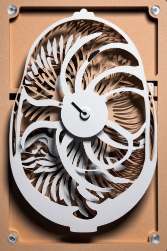 mechanical fan,decorative fan,thunberg's fan maple,wall plate,chambered nautilus,lab mouse icon,computer cooling,fractal design,exhaust fan,processor,computer icon,rf badge,thermostat,graphic card,wall clock,nautilus,electric fan,wind engine,ventilation fan,electric motor,Unique,Paper Cuts,Paper Cuts 10