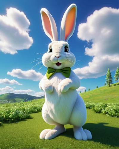 thumper,jack rabbit,hoppy,white bunny,jackrabbit,peter rabbit,bunny,easter background,white rabbit,easter bunny,gray hare,rebbit,rabbit,easter theme,leveret,cute cartoon character,american snapshot'hare,wild rabbit in clover field,domestic rabbit,hare trail,Art,Artistic Painting,Artistic Painting 23