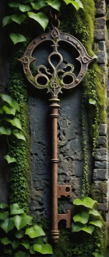 garden pipe,garden door,fairy door,iron door,rusty door,old door,skeleton key,garden shovel,ivy frame,door knocker,wishing well,garden decor,antique construction,garden tools,sconce,keyhole,key hole,wrought iron,antique background,garden decoration,Illustration,American Style,American Style 15