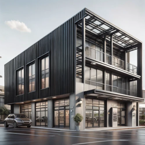 modern architecture,cubic house,modern office,prefabricated buildings,metal cladding,kirrarchitecture,modern building,archidaily,office building,glass facade,mixed-use,wooden facade,cube house,frame house,industrial building,office buildings,multistoreyed,new housing development,3d rendering,modern house