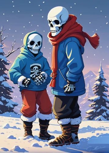 christmas banner,winter clothing,skull racing,father frost,skeletons,snowmen,papyrus,winter background,nordic christmas,the cold season,winter sale,christmas icons,winter clothes,game illustration,skeleltt,gnome skiing,christmas card,winter festival,christmas skiing,modern christmas card,Art,Classical Oil Painting,Classical Oil Painting 09