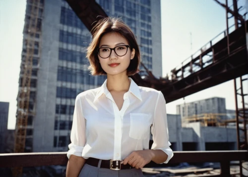 businesswoman,business woman,asian woman,with glasses,white-collar worker,reading glasses,bussiness woman,lace round frames,vietnamese woman,glasses,silver framed glasses,business girl,attractive woman,women fashion,female model,office worker,city ​​portrait,librarian,retro woman,spectacles,Photography,Documentary Photography,Documentary Photography 02