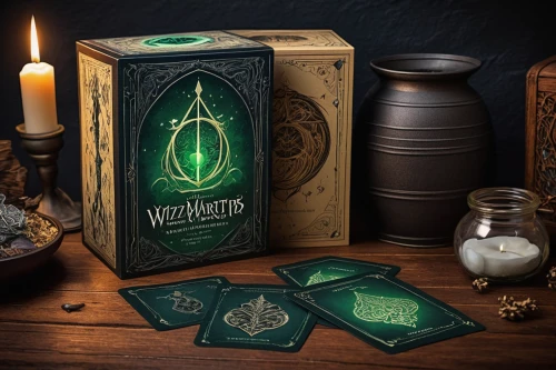 magic grimoire,collectible card game,tabletop game,packshot,viticulture,apothecary,playing cards,collected game assets,divination,absinthe,card deck,potions,tarot cards,candlemaker,anahata,games of light,deck of cards,wooden mockup,vaisseau fantome,alchemy,Photography,Artistic Photography,Artistic Photography 11