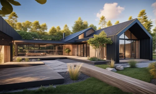 modern house,timber house,wooden house,inverted cottage,modern architecture,eco-construction,cubic house,3d rendering,mid century house,dunes house,smart house,house in the forest,smart home,cube house,frame house,wooden decking,landscape design sydney,grass roof,garden buildings,residential house,Photography,General,Realistic