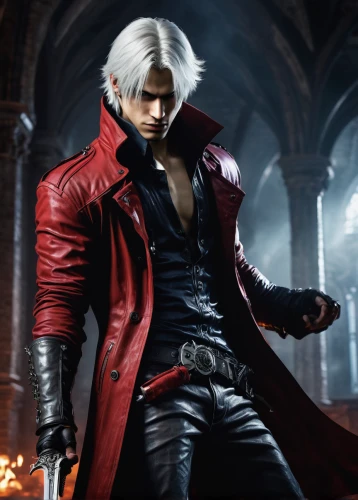 red coat,ren,nero,howl,red cape,cosplay image,vampire,dracula,crimson,blood icon,man in red dress,jacket,male character,blade,count,red,red matrix,red smoke,blood collection,overcoat,Art,Classical Oil Painting,Classical Oil Painting 29