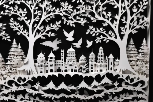paper cutting background,paper art,cardstock tree,tree grove,trees with stitching,cartoon forest,tree canopy,stage curtain,papercut,woodcut,plane trees,snow tree,snow trees,forest tree,halloween bare trees,enchanted forest,ink painting,theater curtain,the trees,haunted forest,Unique,Paper Cuts,Paper Cuts 04