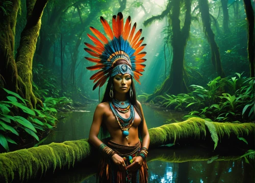 shamanic,the american indian,american indian,pachamama,shamanism,native american,indigenous painting,tribal chief,amerindien,cherokee,indigenous culture,aborigine,indian headdress,native,pocahontas,indigenous,amazonian oils,first nation,aboriginal,headdress,Conceptual Art,Sci-Fi,Sci-Fi 14
