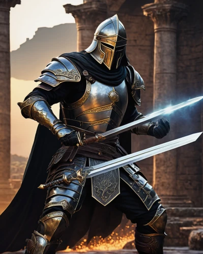 knight armor,paladin,crusader,massively multiplayer online role-playing game,iron mask hero,spartan,knight,templar,centurion,armored,knight festival,cent,wall,digital compositing,heavy armour,destroy,gladiator,cleanup,épée,castleguard,Illustration,Japanese style,Japanese Style 10