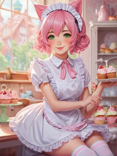 cupcake background,tea party cat,macaron,bakery,cupcake,sugar pie,doll kitchen,stylized macaron,pastry shop,sufganiyah,pâtisserie,cup cake,confectioner,cake shop,tea party,cat's cafe,pan dulce,cupcakes,sweet pastries,fondant,Illustration,Retro,Retro 16