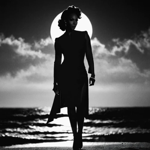 woman silhouette,film noir,moonlight,eclipse,moonlit,lunar phases,women silhouettes,moon phase,the silhouette,sillouette,silhouetted,moonlit night,lunar phase,moon night,guiding light,moon addicted,silhouette,the girl in nightie,moon,monochrome photography,Illustration,Black and White,Black and White 33